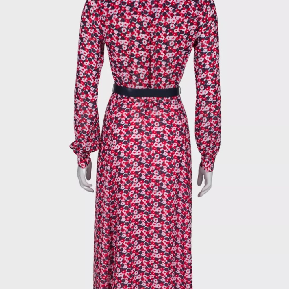 MICHAEL Michael Kors Red and Black Floral Dress Xxs - Picture 2 of 5